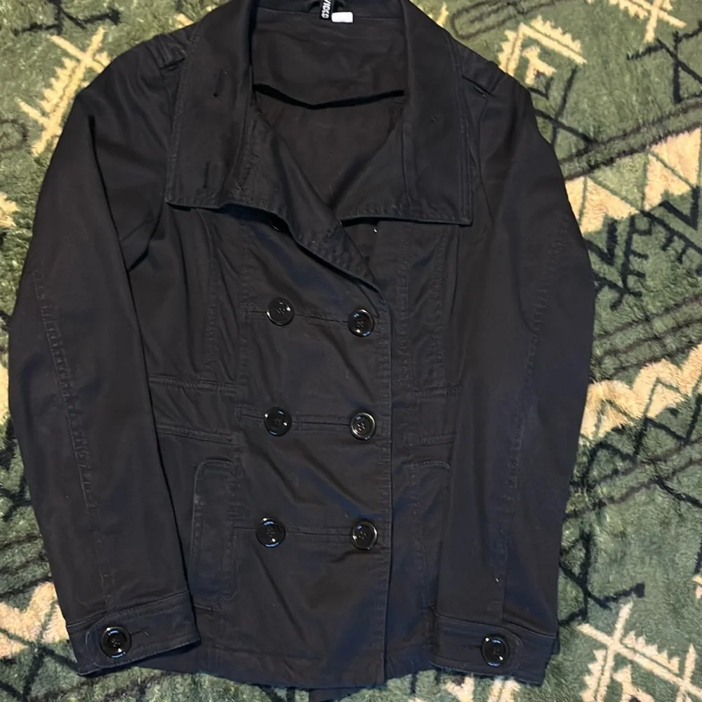 🌸HOST PICK 🌸Divided Black Denim Double Breasted Jacket. - Picture 4 of 12